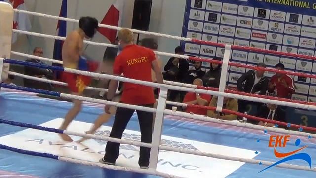 Бой 11 раунд 3.РИНГ Саньда.05.12-15. Чемпионат Европы по кунгфу смотреть онлайн