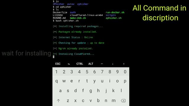 ZPhisher tool install in termux смотреть онлайн