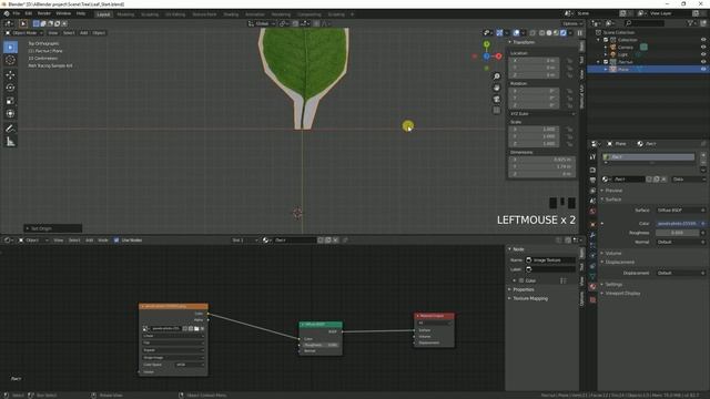 Blender 2.8. Уроки. Моделирование Дерева #1. Листья для дерева. смотреть онлайн