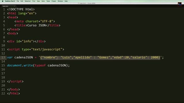 Curso de JSON 2 - parse - stringify смотреть онлайн