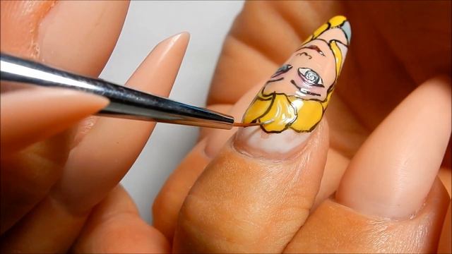 ELSA from FROZEN -- NAIL TUTORIAL ........ painted with Gel Paints смотреть онлайн