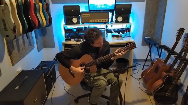 Baritone Acoustic Guitar - "Smile" Cover by Christian Mascetta смотреть онлайн
