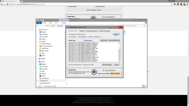 How To Setup TradeSkillMaster (TSM) Desktop Application