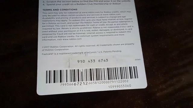 $25 Dollar ROBLOX GIft Card (2000) Robux смотреть онлайн