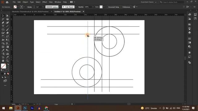 How to Design d+p logo | Adobe illustrator tutorial смотреть онлайн