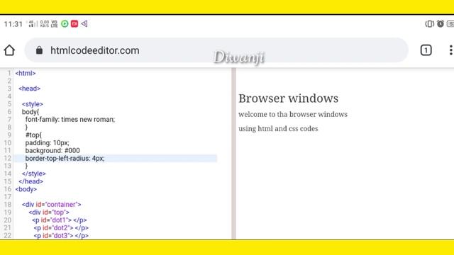 Browser window html and css смотреть онлайн