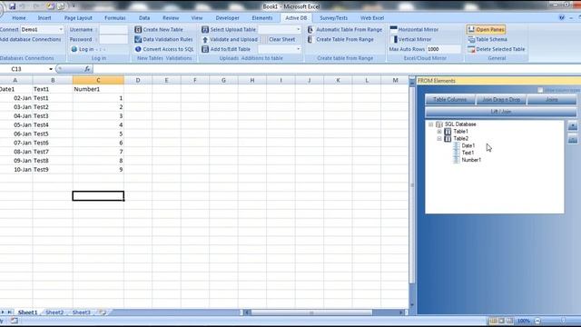 Create SQL Table in Excel смотреть онлайн