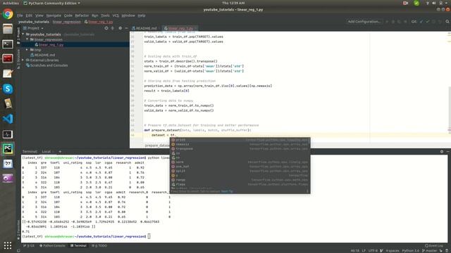 Linear Regression using Tensorflow смотреть онлайн