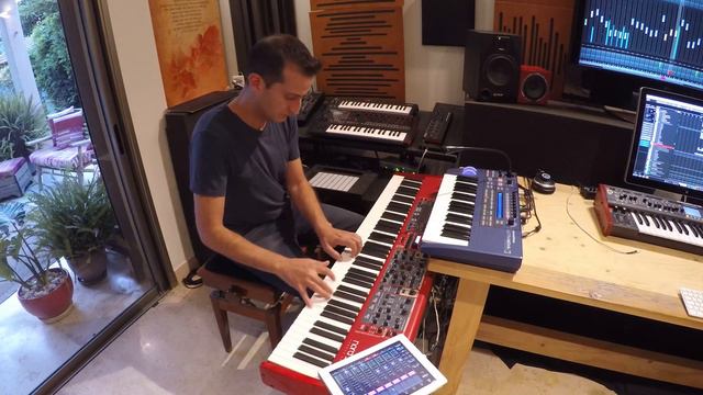 Nord stage 2 , lead sound - Sylenth VST plug , Cubase , electronic music смотреть онлайн