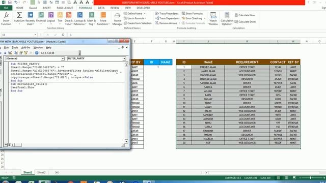 Userform in Excel in Hindi | Data Add | Search | Listbox Searchable смотреть онлайн