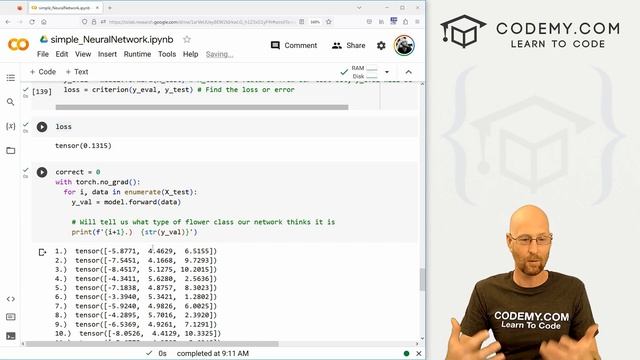Evaluate Test Data Set On Network - Deep Learning with PyTorch 7 смотреть онлайн