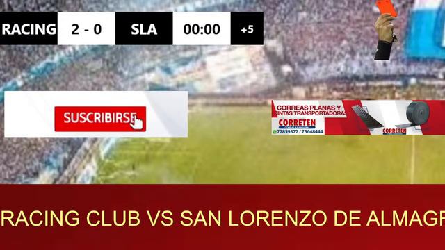 RACING CLUB VS SAN LORENZO DE ALMAGRO, PARTIDAZO EN VIVO смотреть онлайн
