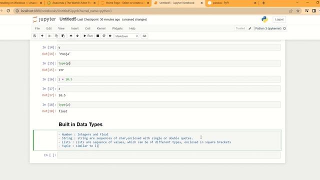 Built in data types in Python смотреть онлайн