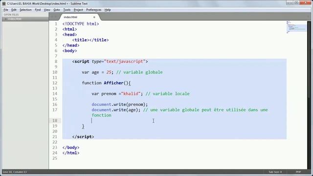 11 - Variable Scope : JavaScript (Darija) смотреть онлайн