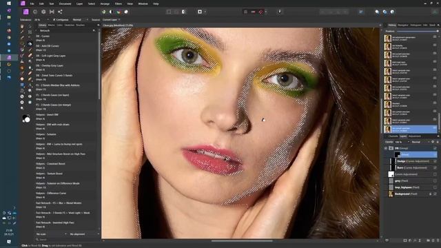 Сглаживание кожи макросом в Affinity без мыла и плагинов смотреть онлайн