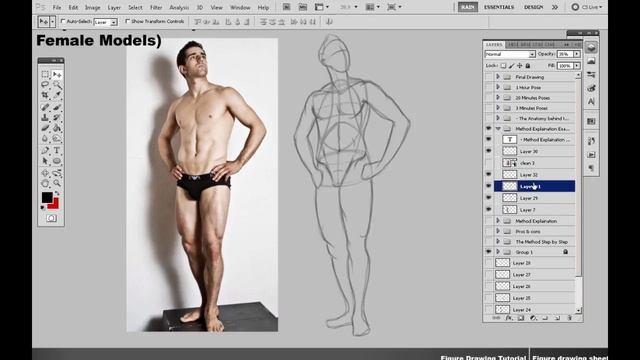 Top 20 Ways to Draw the Figure (5-Frank Reilly's Method) Tutorial series No.5 смотреть онлайн