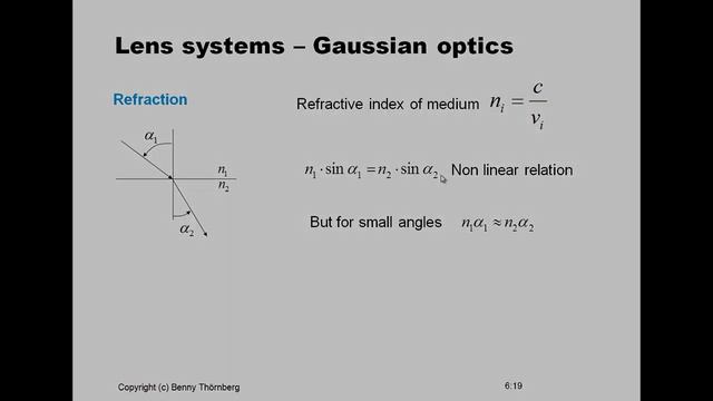 Lecture in Machine Vision - Lens system, part I смотреть онлайн