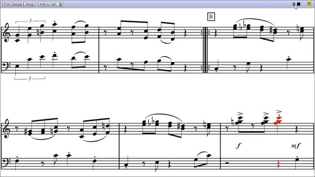 Super Mario Bros - Ground Theme - Piano Sheet Music смотреть онлайн