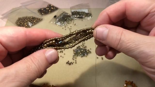 Переделка браслета в новый комплект. Квадратный жгут. смотреть онлайн