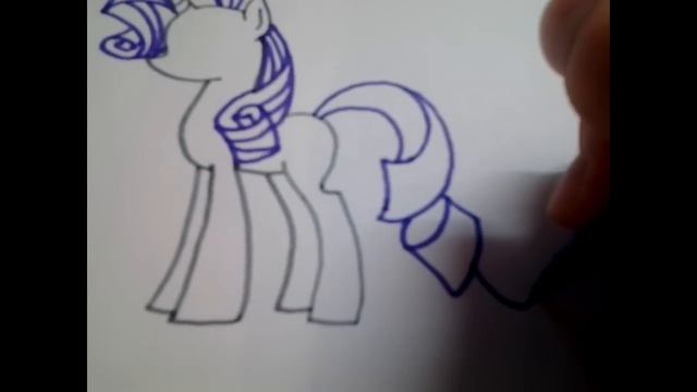 Как нарисовать пони рарити/rarity