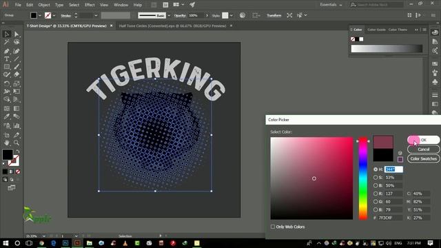 Vector T Shirt Design - Adobe Illustrator CC Tutorial смотреть онлайн