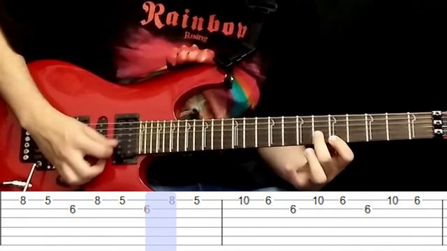 Tutorial Deep Purple - Burn Guitar Solo (Lesson with tabs) смотреть онлайн