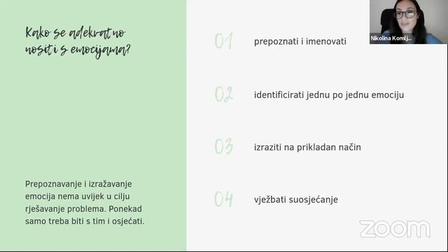Предавање "Како се адекватно носити с емоцијама" Николина Комљеновић смотреть онлайн