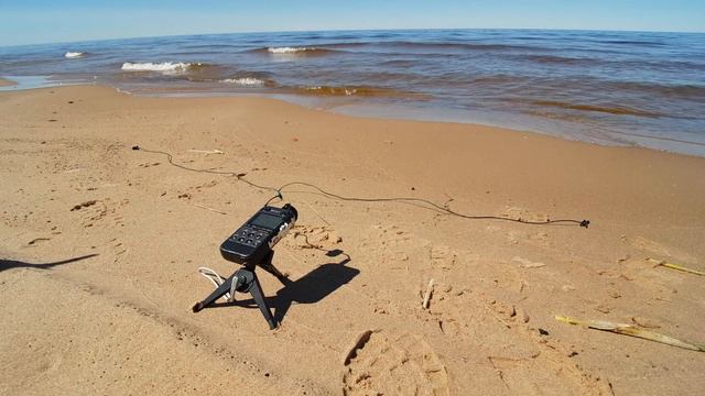 Lake Ladoga relaxing waves (closest distance, Primo EM258 test) Звуки Ладожского озера. смотреть онлайн