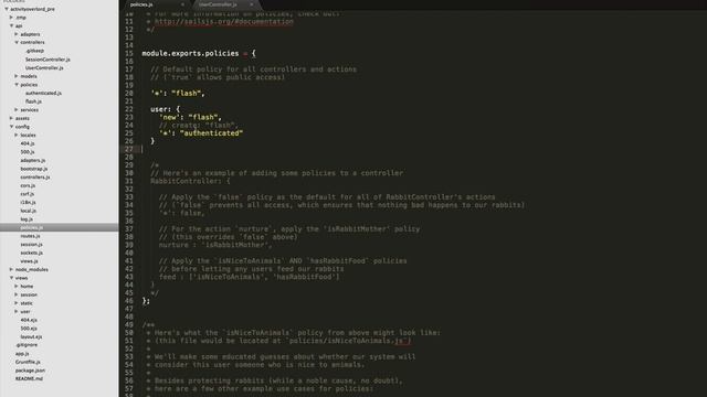Building a Sails Application: Ep16 - Fixing an issue with policies in episode 14 смотреть онлайн