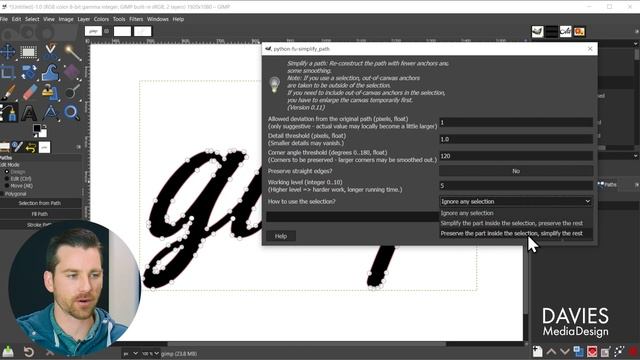 How to Simplify Paths in GIMP смотреть онлайн