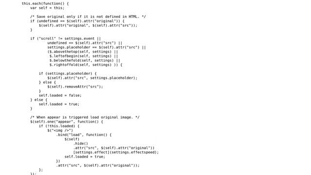 jQuery Lazy Loading - Problem with display:none смотреть онлайн