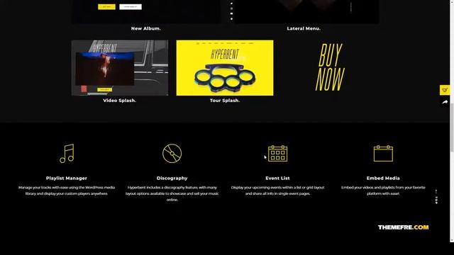 Hyperbent - A Modern Music WordPress Theme band performer Kizaki смотреть онлайн