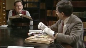 Мистер Бин в библиотеке