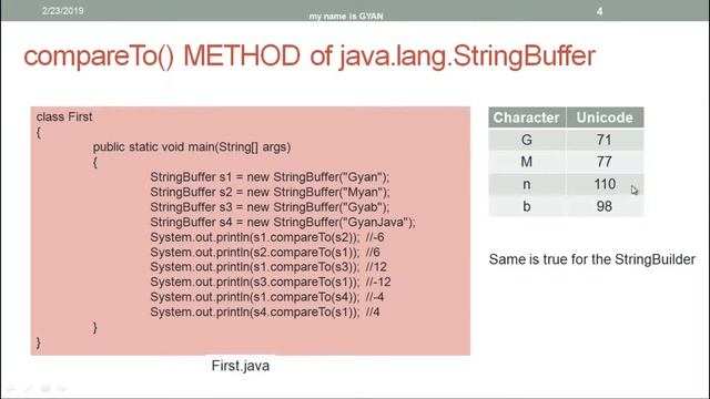 String API in Java | #58 | compareTo() Method of StringBuffer and StringBuilder Classes | Java 11+ смотреть онлайн