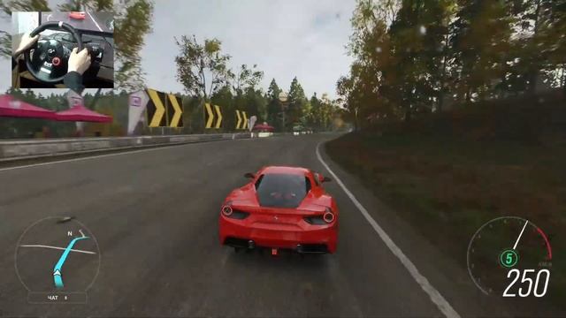 Ferrari 488 GTB I COLOSSUS TIME ATTACK I FORZA HORIZON 4 on steering wheel смотреть онлайн