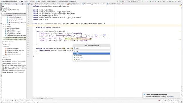 RecyclerView with StaggeredGridLayoutManager смотреть онлайн