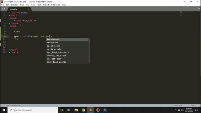 How To Create And Connect Database Using PHP PDO смотреть онлайн