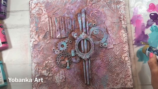 2 IDEAS DECORATIVAS PARA CUADROS FÁCILES De YOBANKA ART