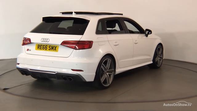 RE66SMX AUDI A3 S3 SPORTBACK QUATTRO WHITE 2016, Nottingham Audi смотреть онлайн