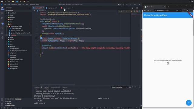 8. Flutter 3 x Firebase - UI Login смотреть онлайн