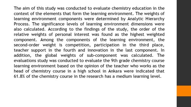 A Model Proposal for the Evaluation of Chemistry Education in the Context of Learning Environment A смотреть онлайн
