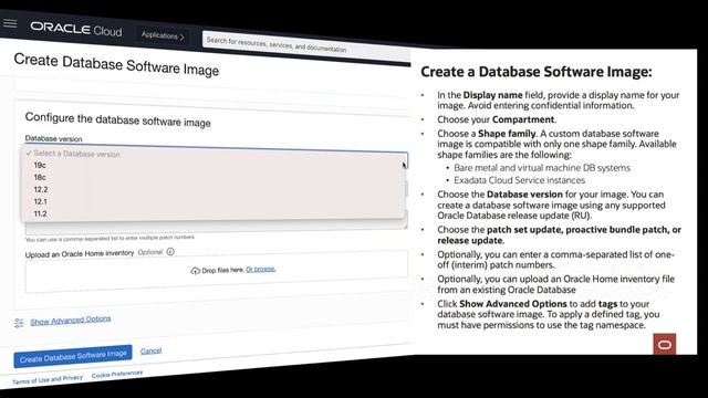 Create a Custom Database Software Image Exadata Database Service on Dedicated Infrastructure смотреть онлайн