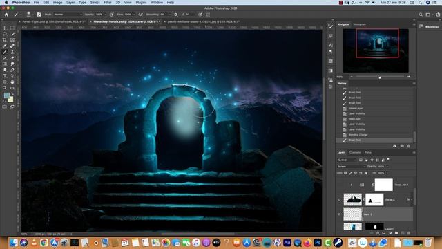 Magic Portal Effects Techniques in Photoshop смотреть онлайн