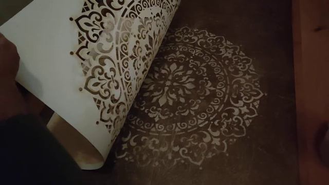 ARTFRESCO™STENCIL.KIEV.UKRAINE МОДУЛЬНОЕ ДЕКОРАТИВНОЕ ПАННО РУЧНОЙ РАБОТЫ #Трафарет_DFA MANDALA NEW смотреть онлайн