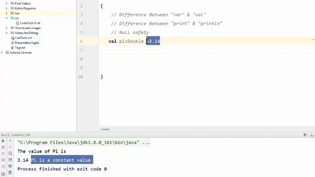 05 Kotlin Difference between var and val, print and println And Concept of Null Safety (URDU/HINDI) смотреть онлайн