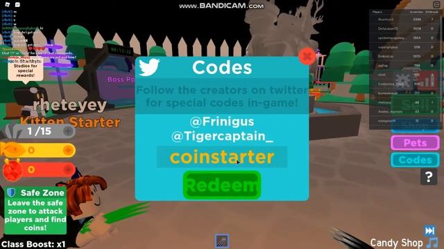 *SEPTEMBER 2020* ALL *NEW* WORKING CODES FOR CAT SIMULATOR *OP*! ROBLOX смотреть онлайн