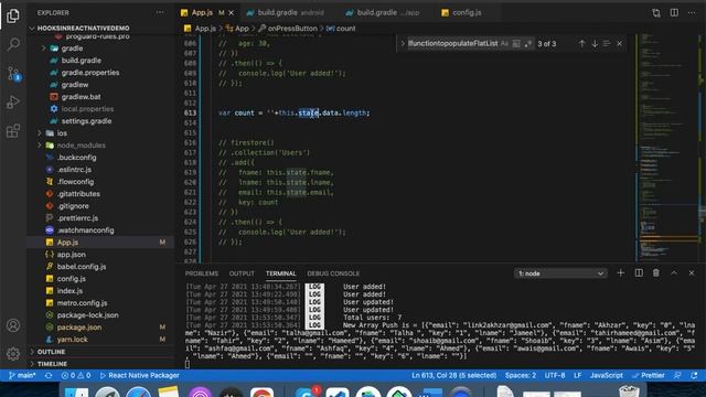 Firebase Firestore read & write in React Native in Hindi | React Native Firestore |Urdu & Hindi смотреть онлайн