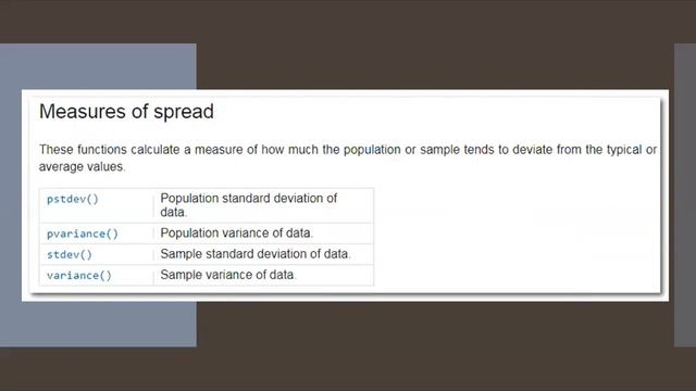 Statistics module in Python смотреть онлайн