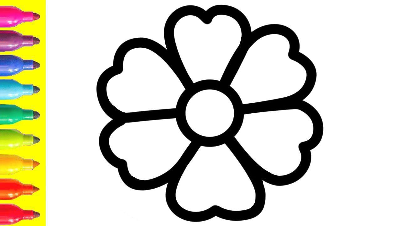 Bolalar Uchun Gulni Qanday Chizish Kerak&How To Draw A Flower For Children