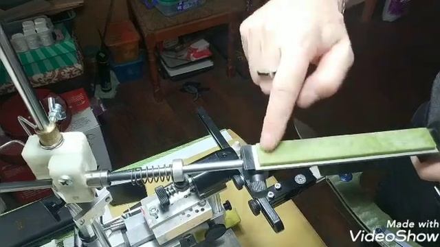 Заточка ножа Corvus-K , сталь N690 от Maxace Knivеs, эльборами и притирами. смотреть онлайн